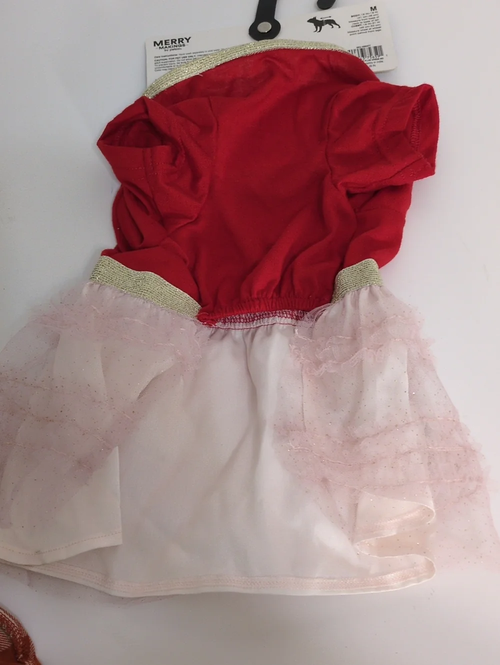 Lot of 3 Medium Dog Dresses Youly Plaid, Petco Sugar Plum & Top Paw Pearl Tutu